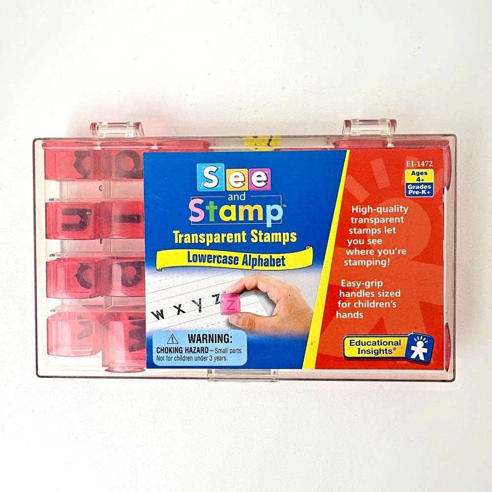 See‎ and Stamp Transparent Stamps Lowercase Alphabet Letter Educational Insights